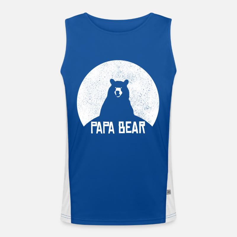 Daddy Bear Stolt pappas stolte far Funktionel kontrast tanktop til herrer 