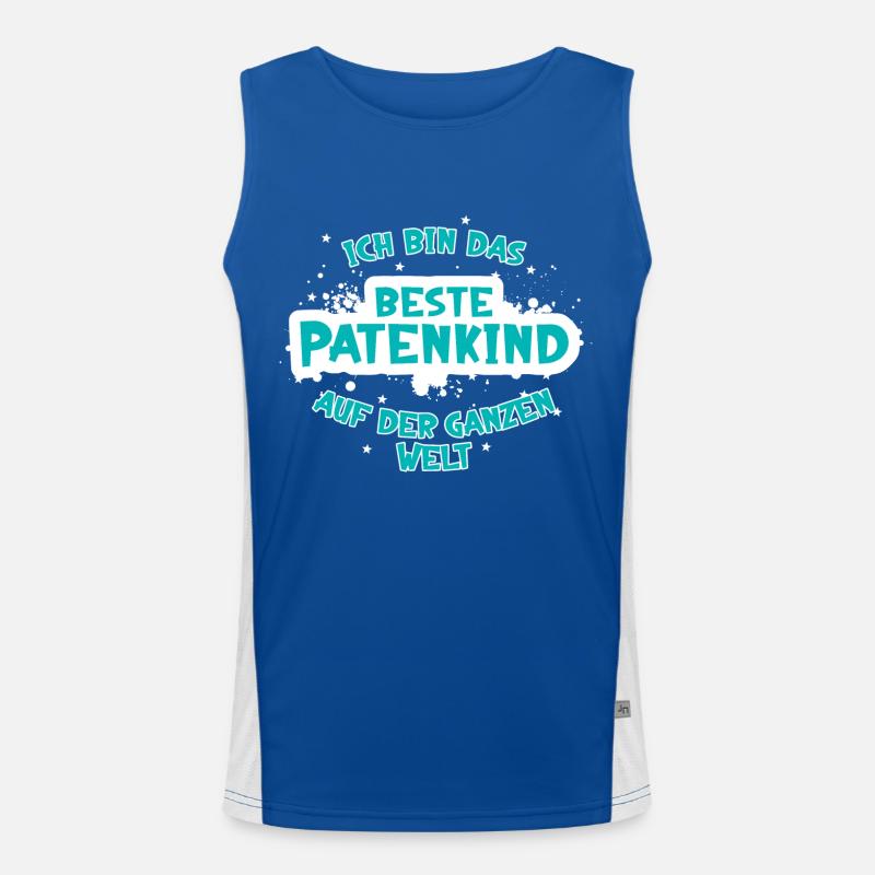 Das beste Patenkind der ganzen Welt (hell) Funktionelles Kontrast-Tank Top für Männer 