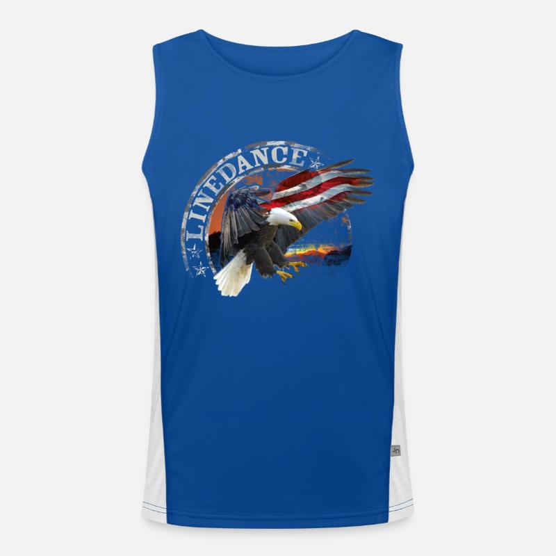 kl_linedance32 Funktionelles Kontrast-Tank Top für Männer 