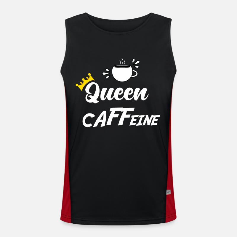 QUEEN CAFFEINE Men's Functional Contrast Tank Top 