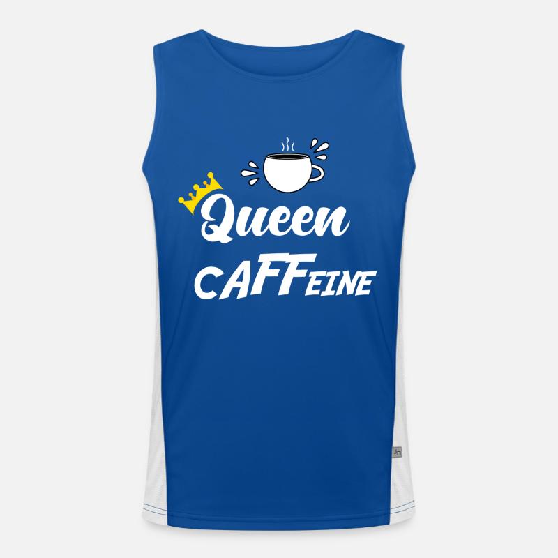 QUEEN CAFFEINE Men's Functional Contrast Tank Top 