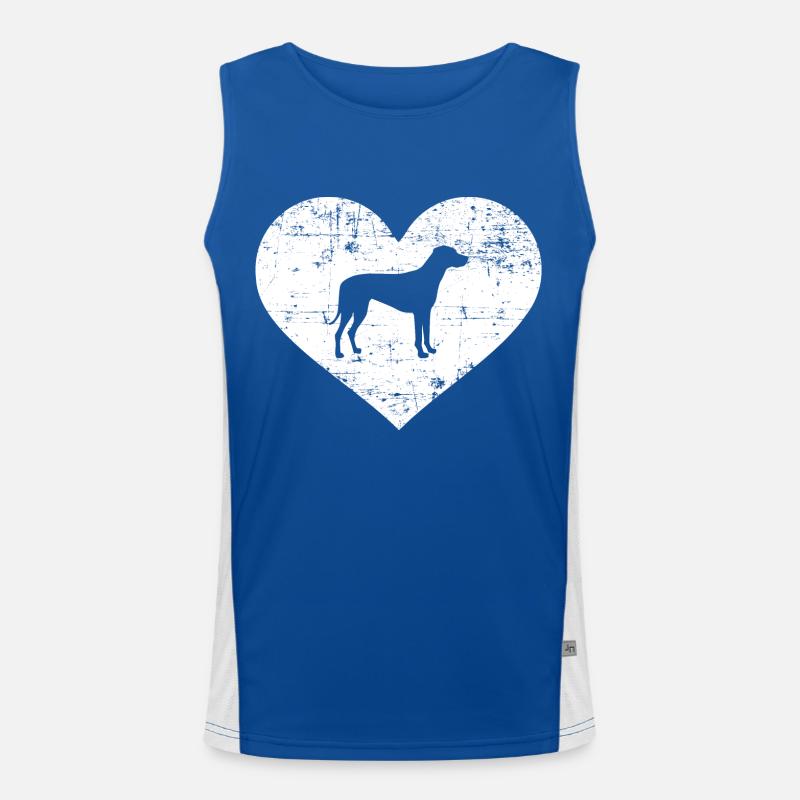 Rhodesian Ridgeback Funktionelles Kontrast-Tank Top für Männer 