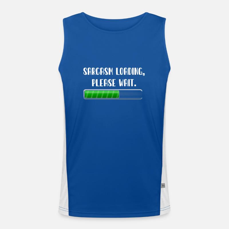 Sarkasmus Funktionelles Kontrast-Tank Top für Männer 