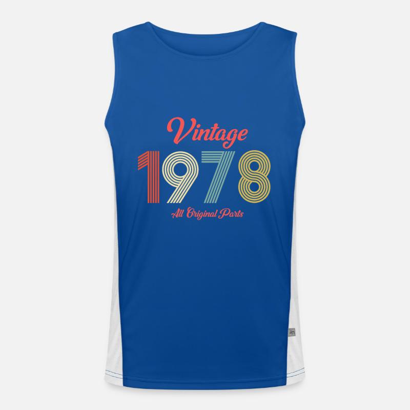 1978 Funktionelles Kontrast-Tank Top für Männer 