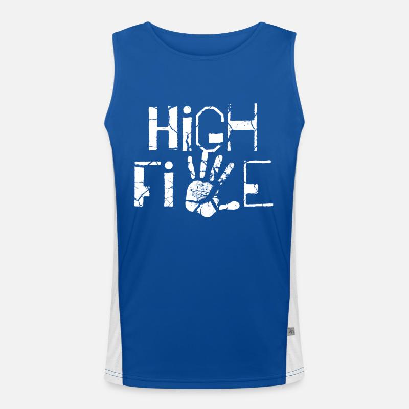 5 geburtstag junge mädchen spruch Funktionelles Kontrast-Tank Top für Männer 