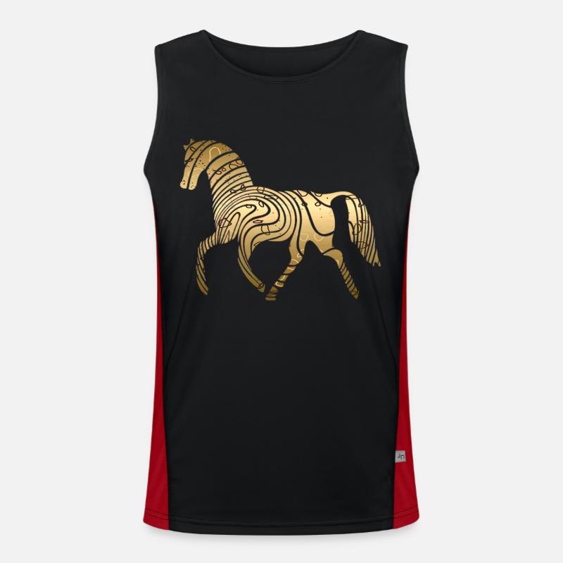 Cheval Débardeur respirant contrasté Homme 