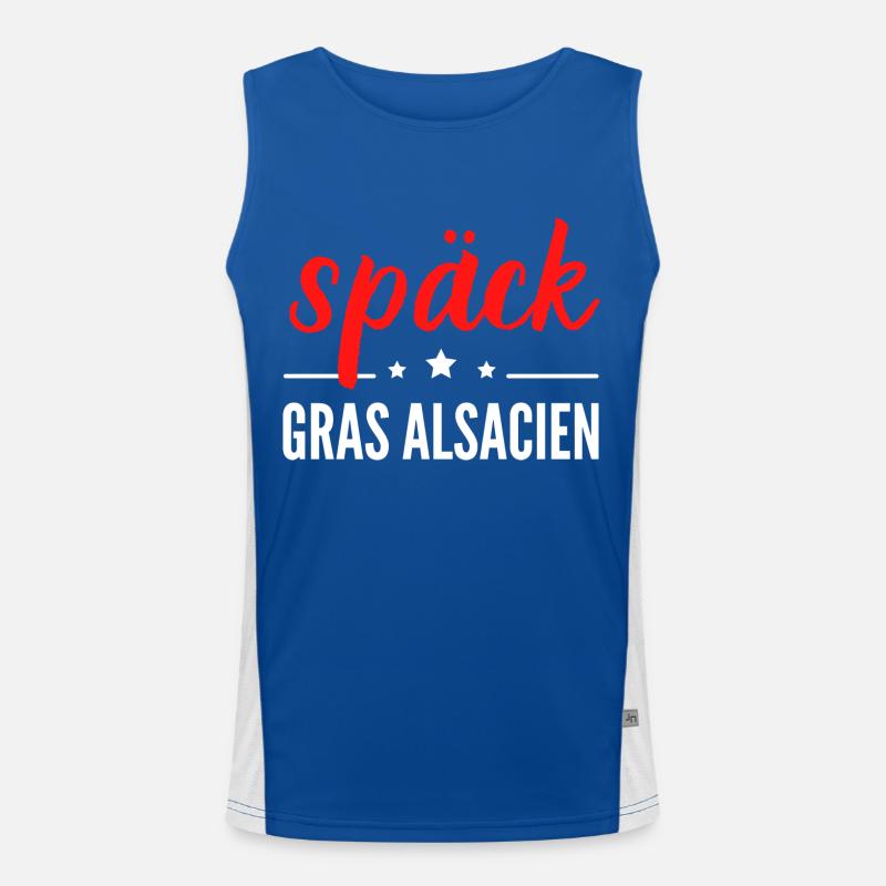 späck gras alsacien Débardeur respirant contrasté Homme 