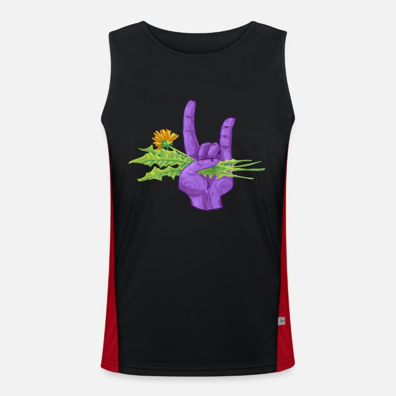 Ab in den Garten Funktionelles Kontrast-Tank Top für Männer 