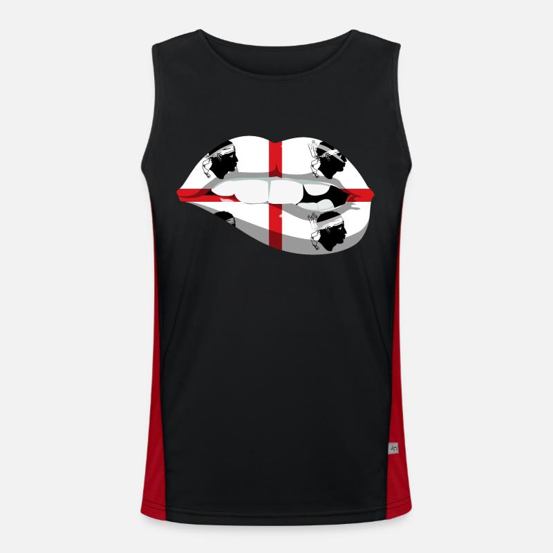 Sardaigne Drapeau Sardaigne Drapeau Sardegna Drapeau Débardeur respirant contrasté Homme 