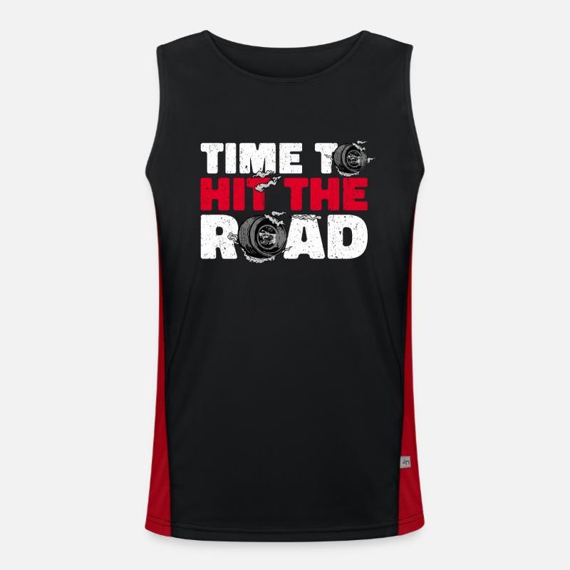 Automotive Mechatronics Technician Garage Garage Car Men's Functional Contrast Tank Top 