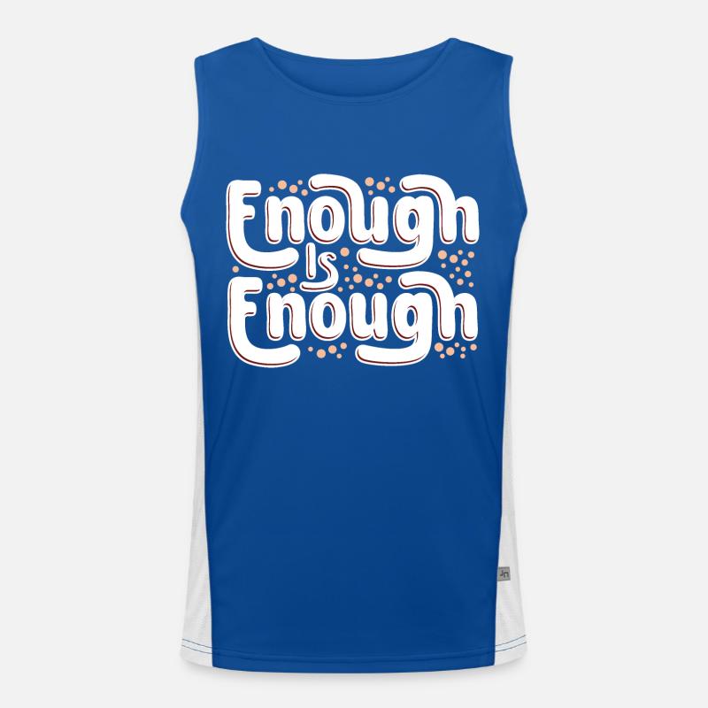 Enough is enough Men's Functional Contrast Tank Top 