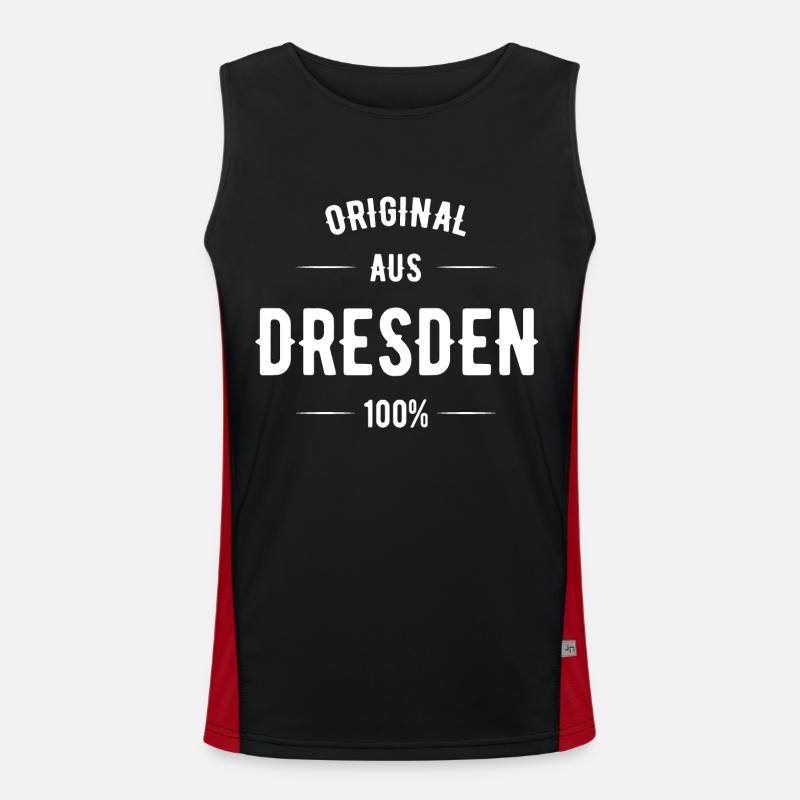 Dresden Funktionelles Kontrast-Tank Top für Männer 