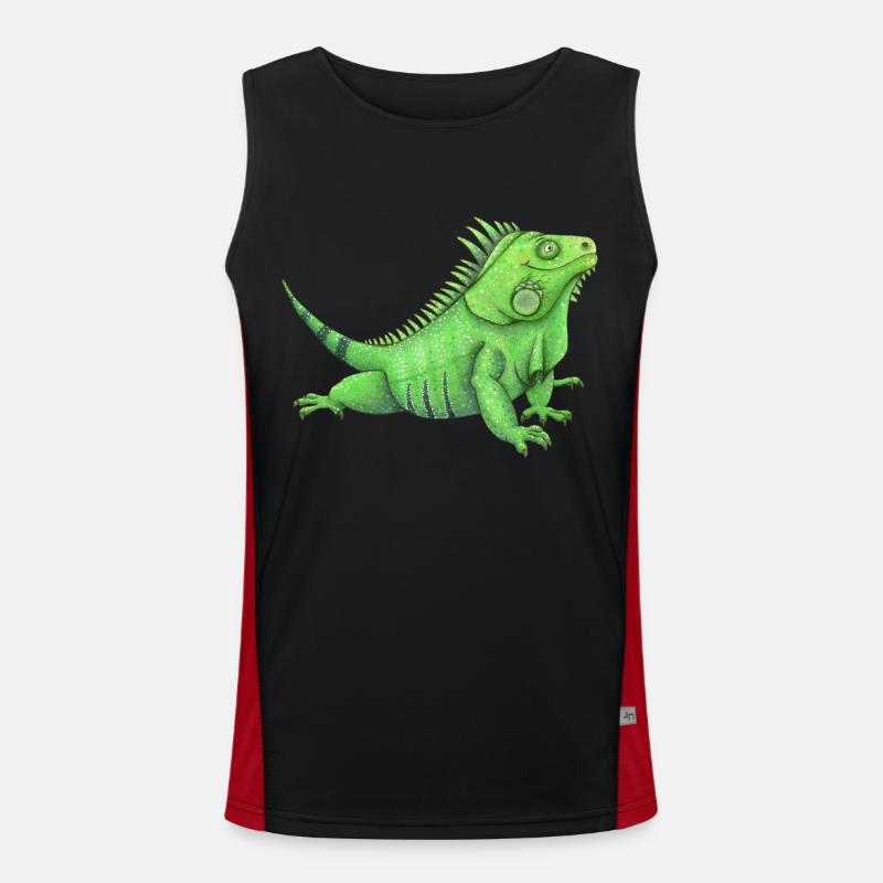 drôle d’iguane Débardeur respirant contrasté Homme 
