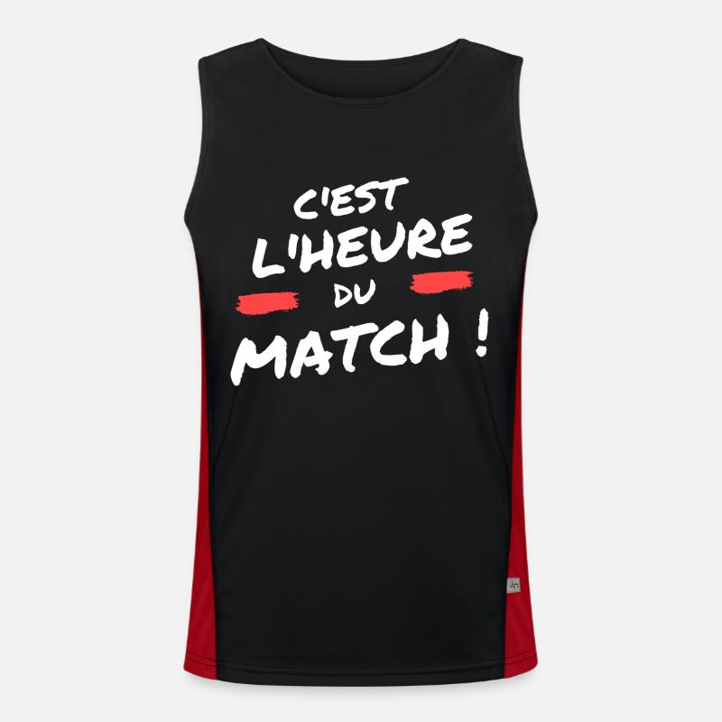 C'est l'heure du match ! Débardeur respirant contrasté Homme 