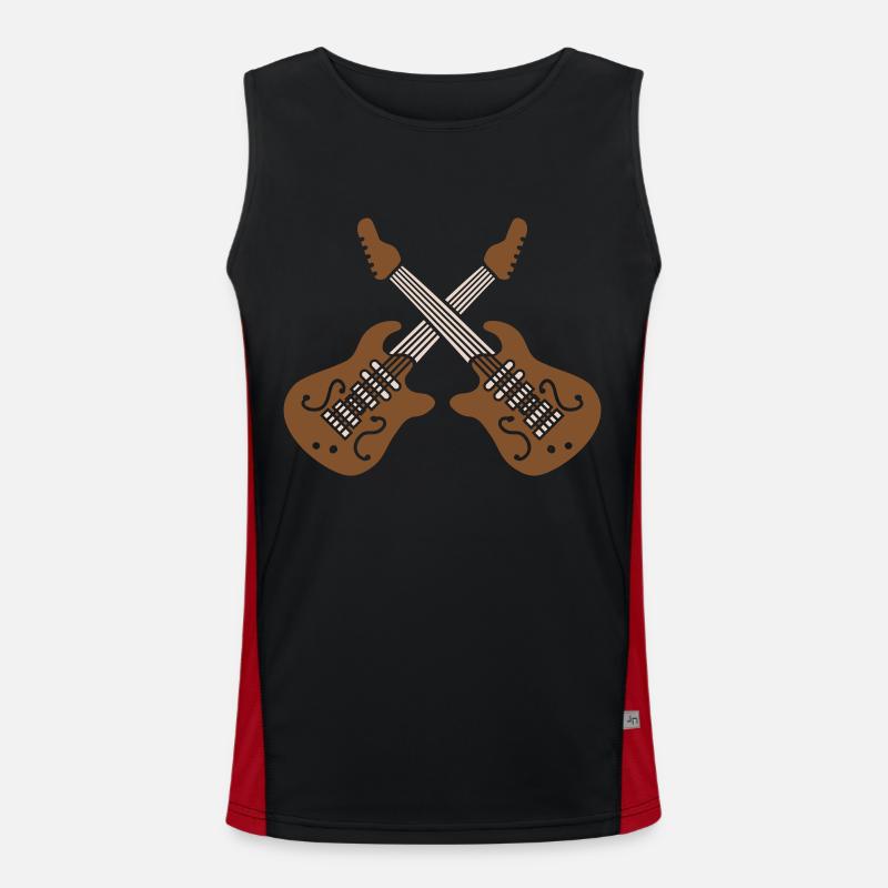 Crossed 2 E guitars Men's Functional Contrast Tank Top 