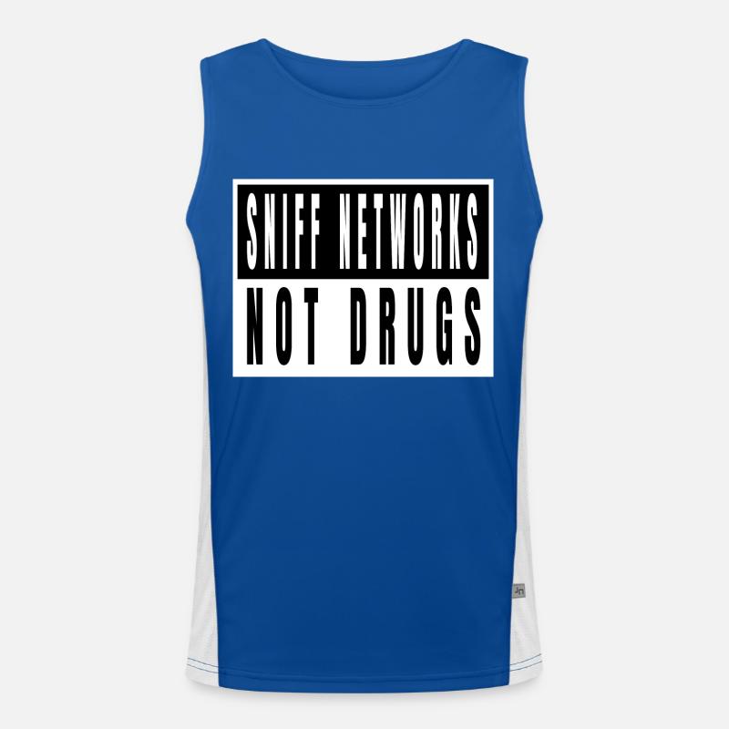 hacker fans programming bio hack sayings fingers Funktionelles Kontrast-Tank Top für Männer 