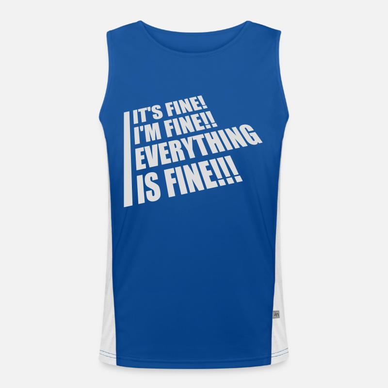 Tout va bien devis Débardeur respirant contrasté Homme 