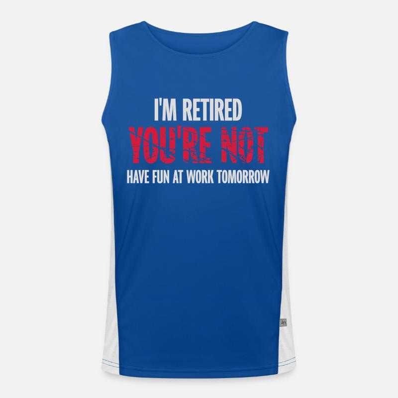 have fun at work Men's Functional Contrast Tank Top 