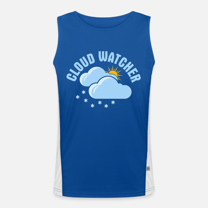 Cloud Watcher Météorologie Météo Débardeur respirant contrasté Homme 
