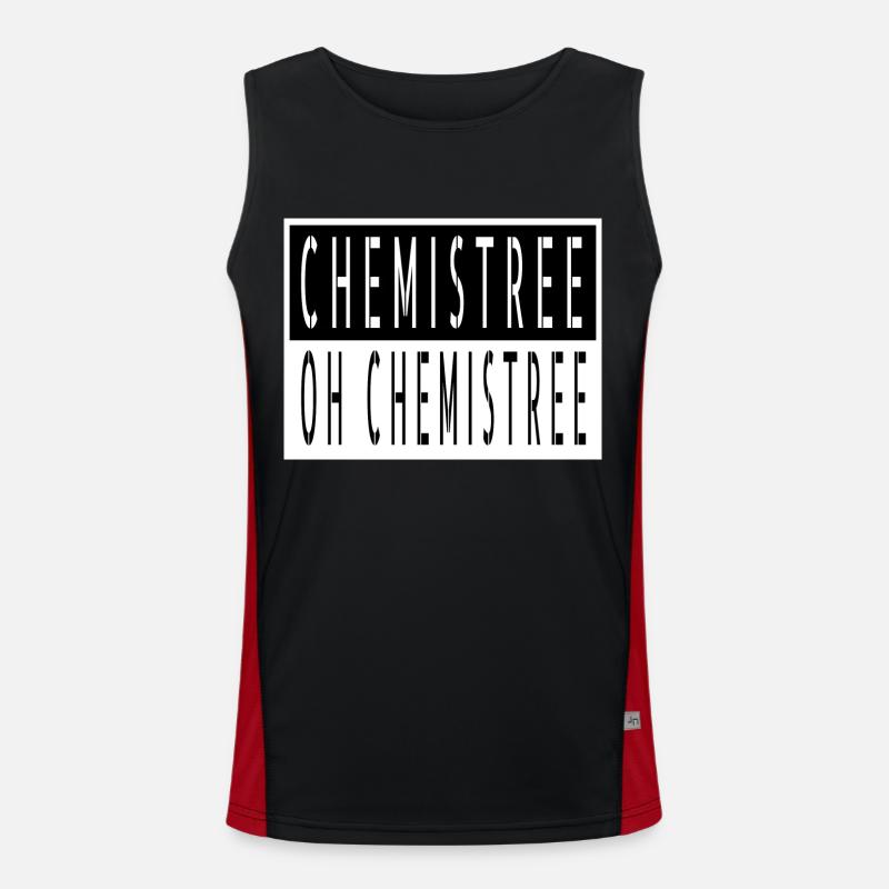 computer beard gang christmas present jokes dino Funktionelles Kontrast-Tank Top für Männer 