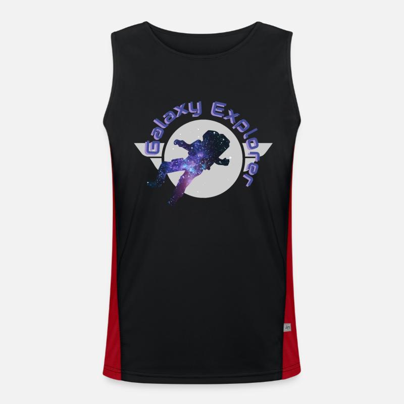 Galaxy Explorer Galaxy Space Astronaut Cadeau Débardeur respirant contrasté Homme 
