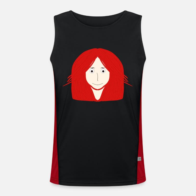 cute cartoon Men's Functional Contrast Tank Top 