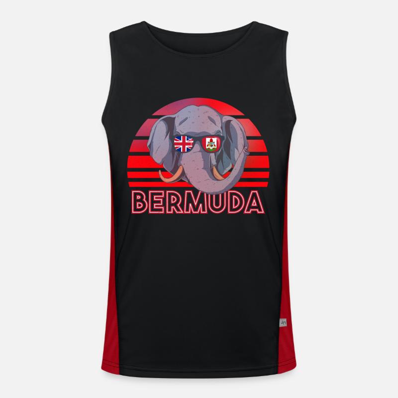 Bermuda Funktionelles Kontrast-Tank Top für Männer 