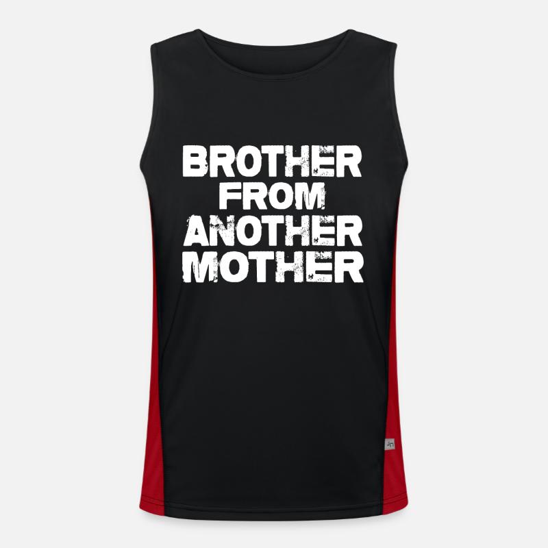 Bruder von einer anderen Mutter Funktionelles Kontrast-Tank Top für Männer 