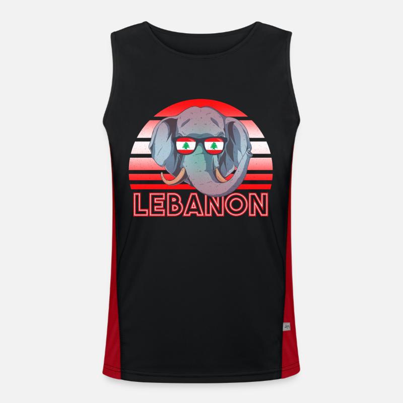 Lebanon Men's Functional Contrast Tank Top 