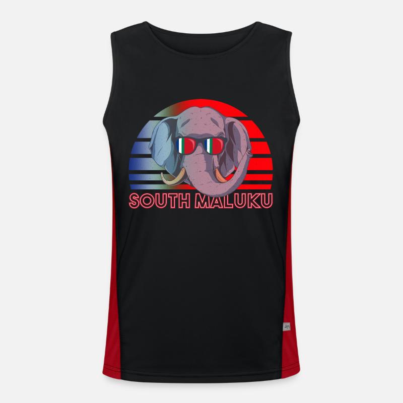 Maluku Selatan Republic Men's Functional Contrast Tank Top 