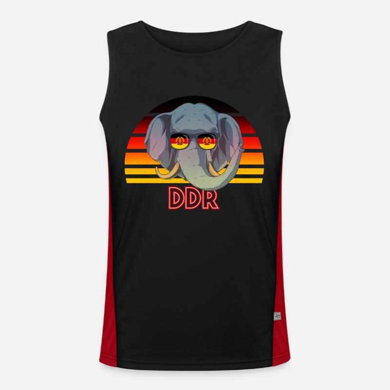 DDR Funktionelles Kontrast-Tank Top für Männer 