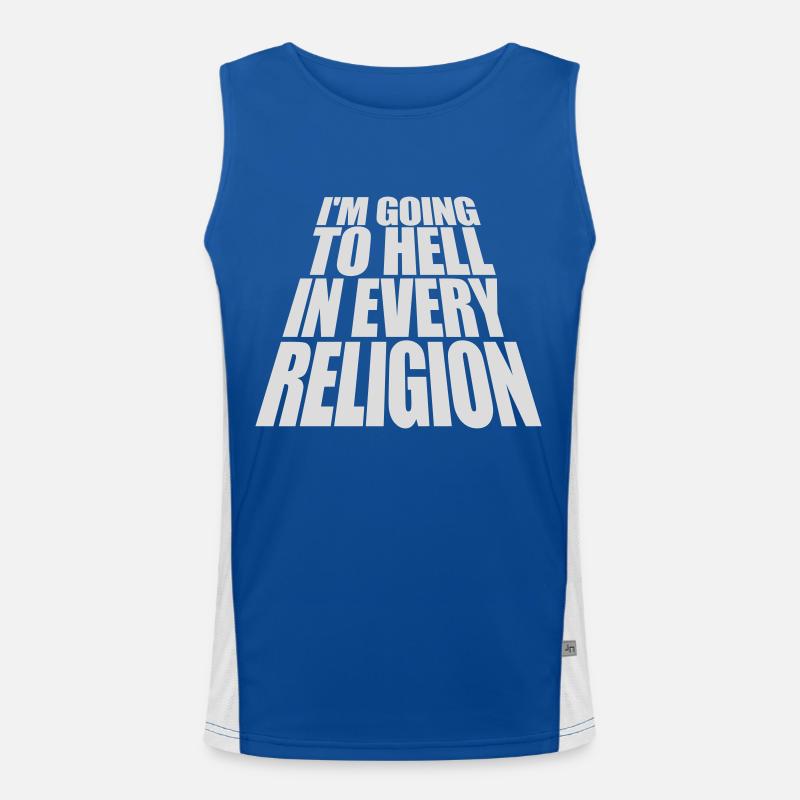in going to hell Men's Functional Contrast Tank Top 