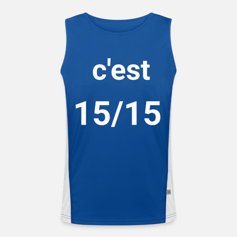 c est 1515 Débardeur respirant contrasté Homme 