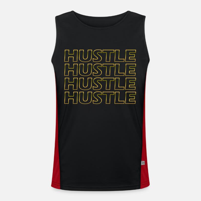 Hustle Hustle Hustle Hustle Bordure Débardeur respirant contrasté Homme 