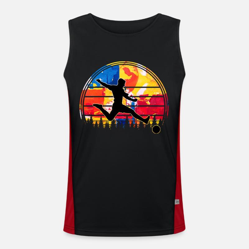 Fußball Funktionelles Kontrast-Tank Top für Männer 