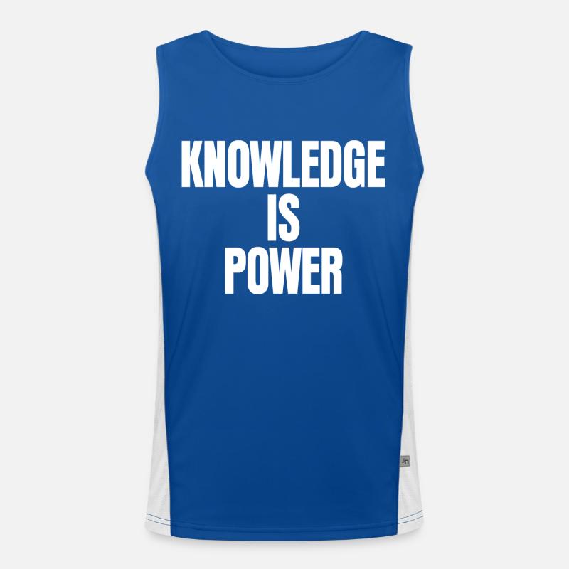 Knowledge Is Power Men's Functional Contrast Tank Top 
