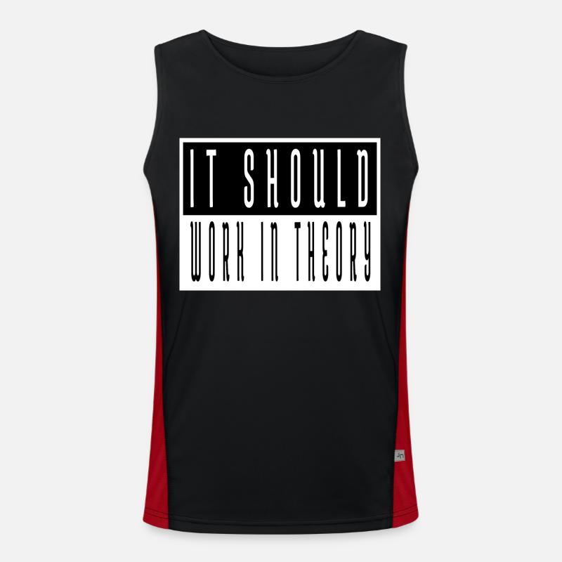 artificial intelligence christmas pajama this Funktionelles Kontrast-Tank Top für Männer 