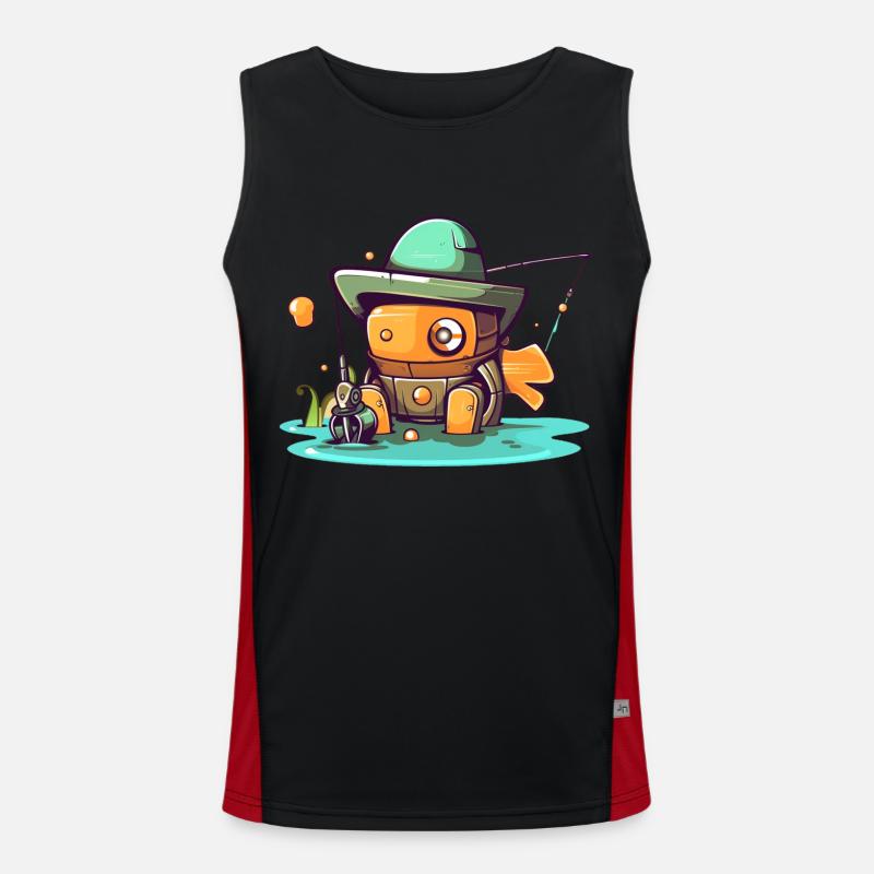 Sinful robot Men's Functional Contrast Tank Top 