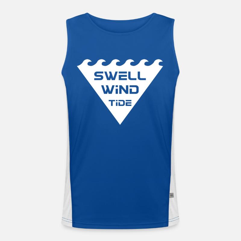 Surfing Surfboard Surfer Gift Idea Men's Functional Contrast Tank Top 
