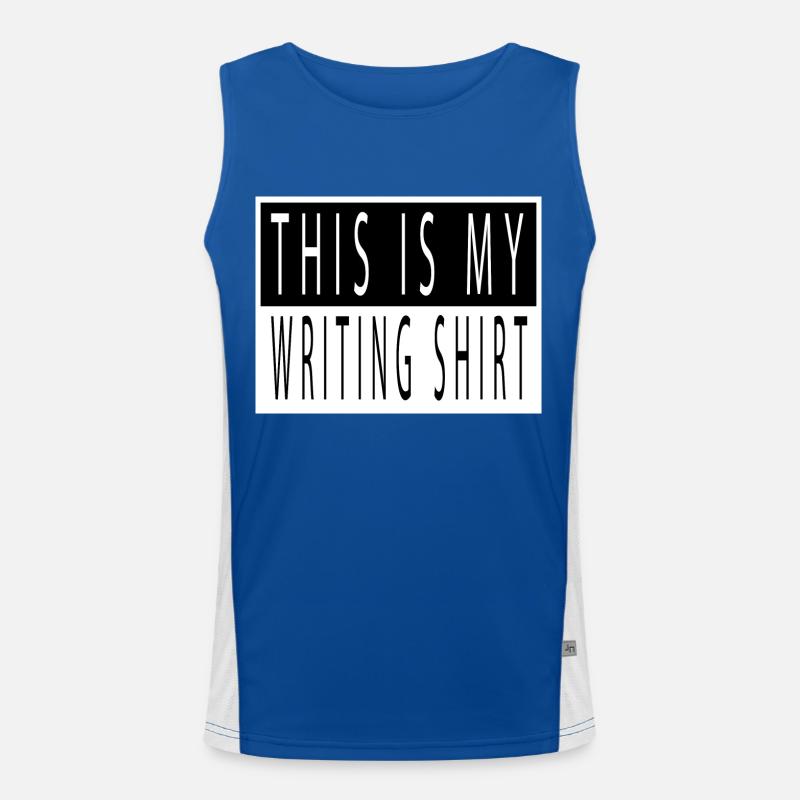 blogueur fun présent blague vélo article école Débardeur respirant contrasté Homme 