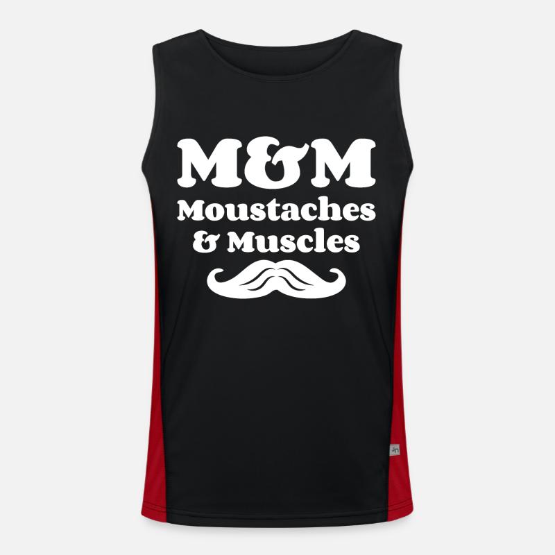 M&M (Moustaches & Muscles) Débardeur respirant contrasté Homme 