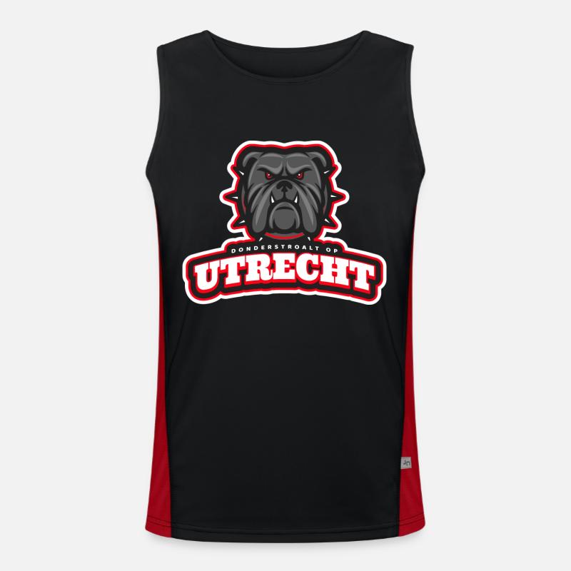 Utrecht, thunder straw on Men's Functional Contrast Tank Top 