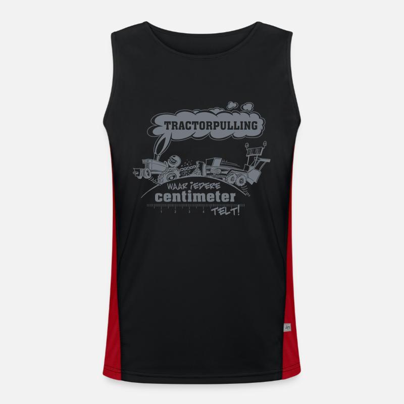 tp where every cm counts centimeter light Men's Functional Contrast Tank Top 