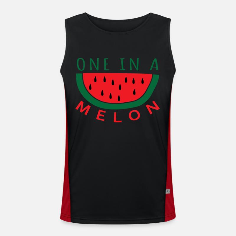 one in a melon Funktionelles Kontrast-Tank Top für Männer 