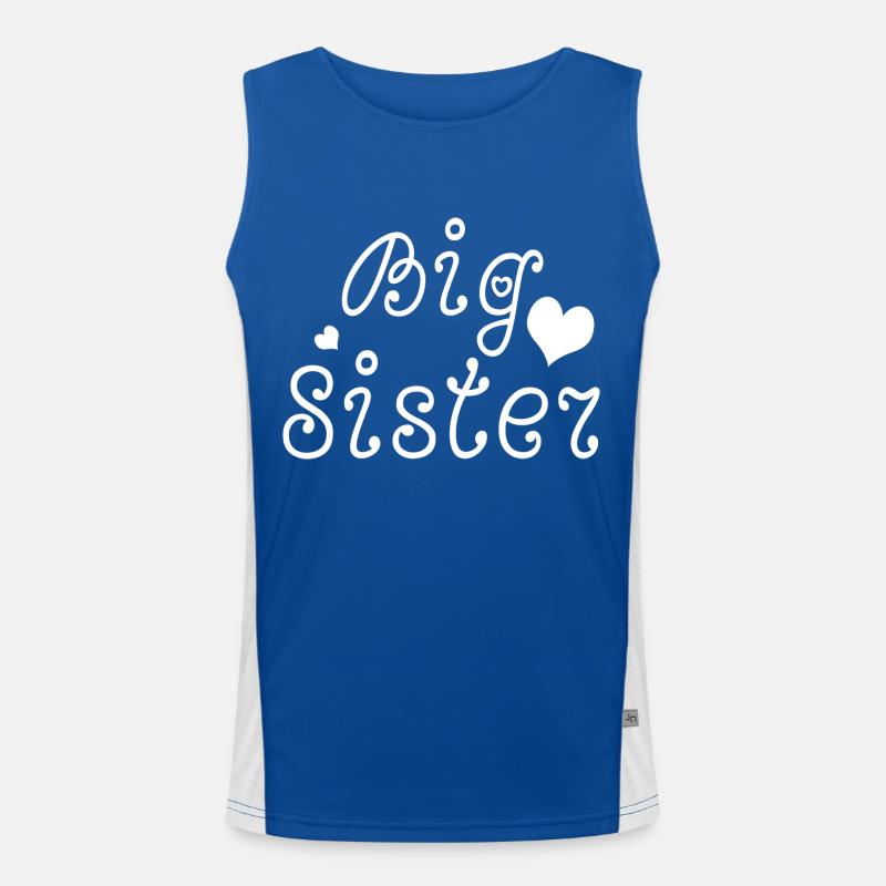 große Schwester Funktionelles Kontrast-Tank Top für Männer 