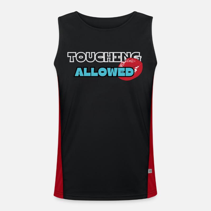 Touching Allowed Men's Functional Contrast Tank Top 