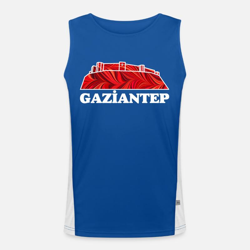 gaziantep e 18 a kale Funktionelles Kontrast-Tank Top für Männer 