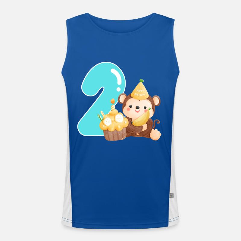 2nd birthday Men's Functional Contrast Tank Top 