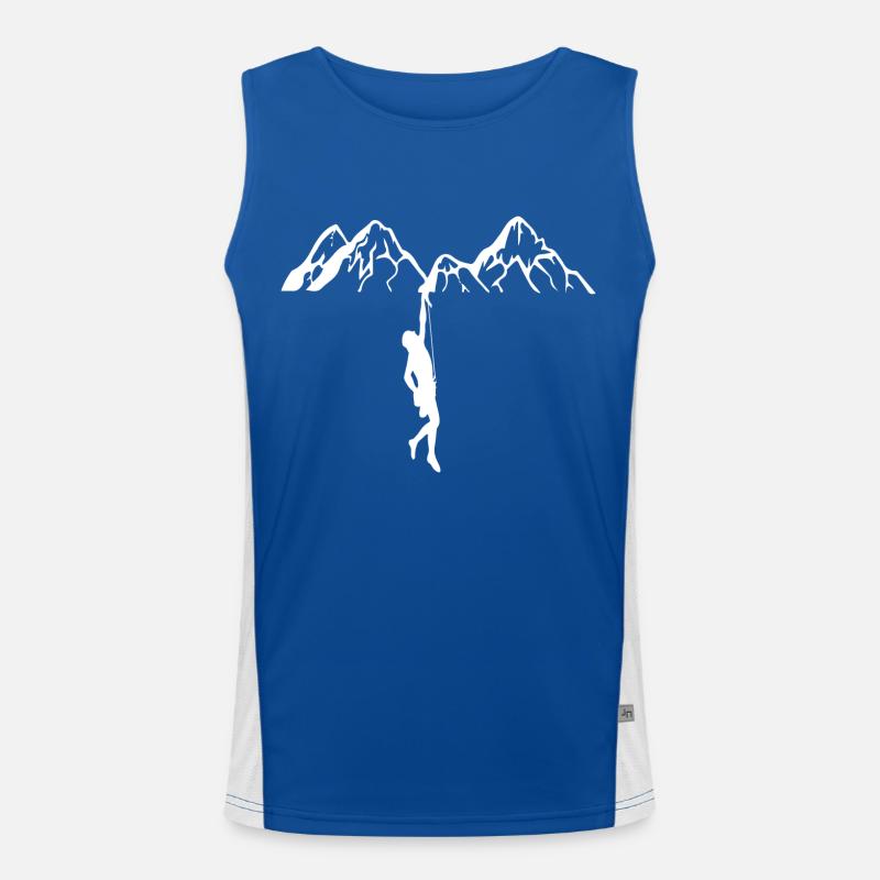 Rock Climbing Funktionelles Kontrast-Tank Top für Männer 