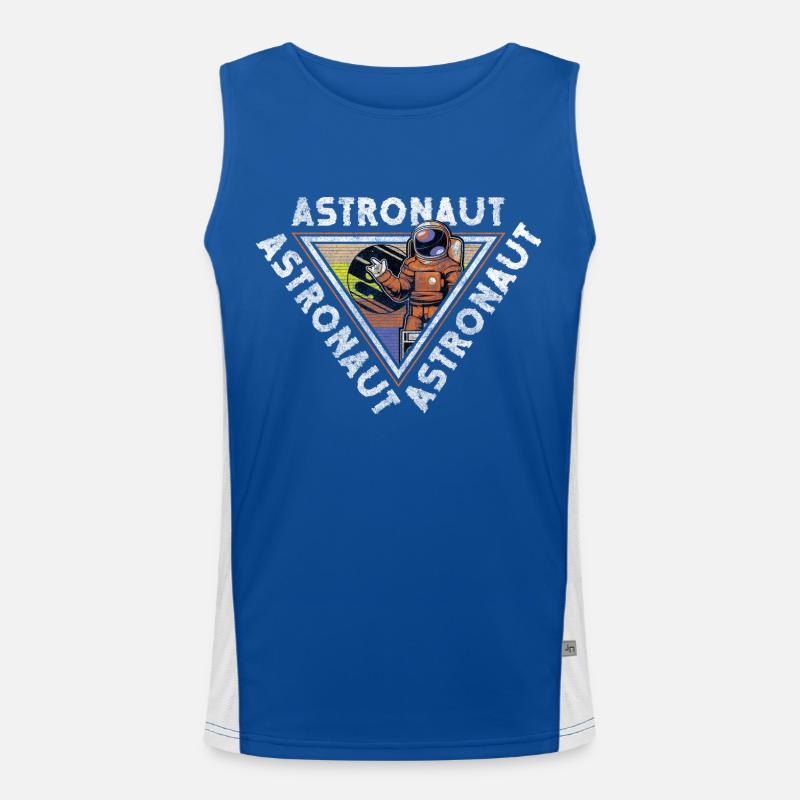 Astronaute Spaceflight Spacesuit Galaxy Débardeur respirant contrasté Homme 